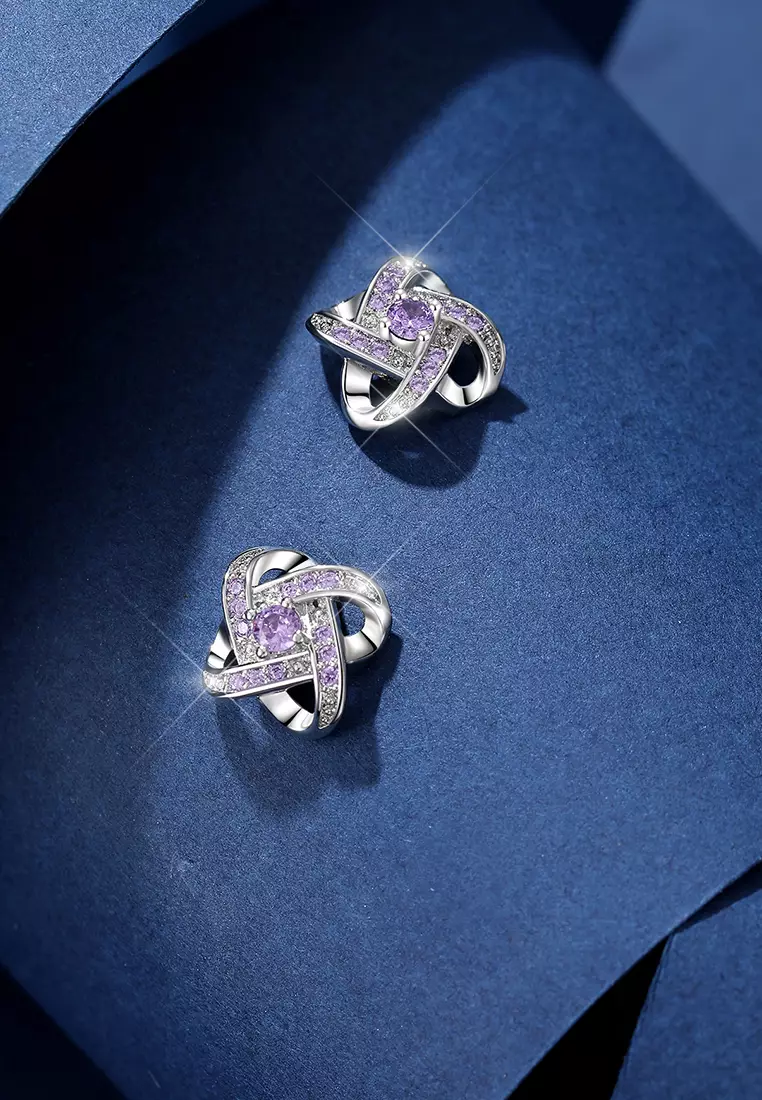 Anting Wanita Berlian Dilapisi Platinum Fashion Korea Anting Giwang Tusuk Cewek Original