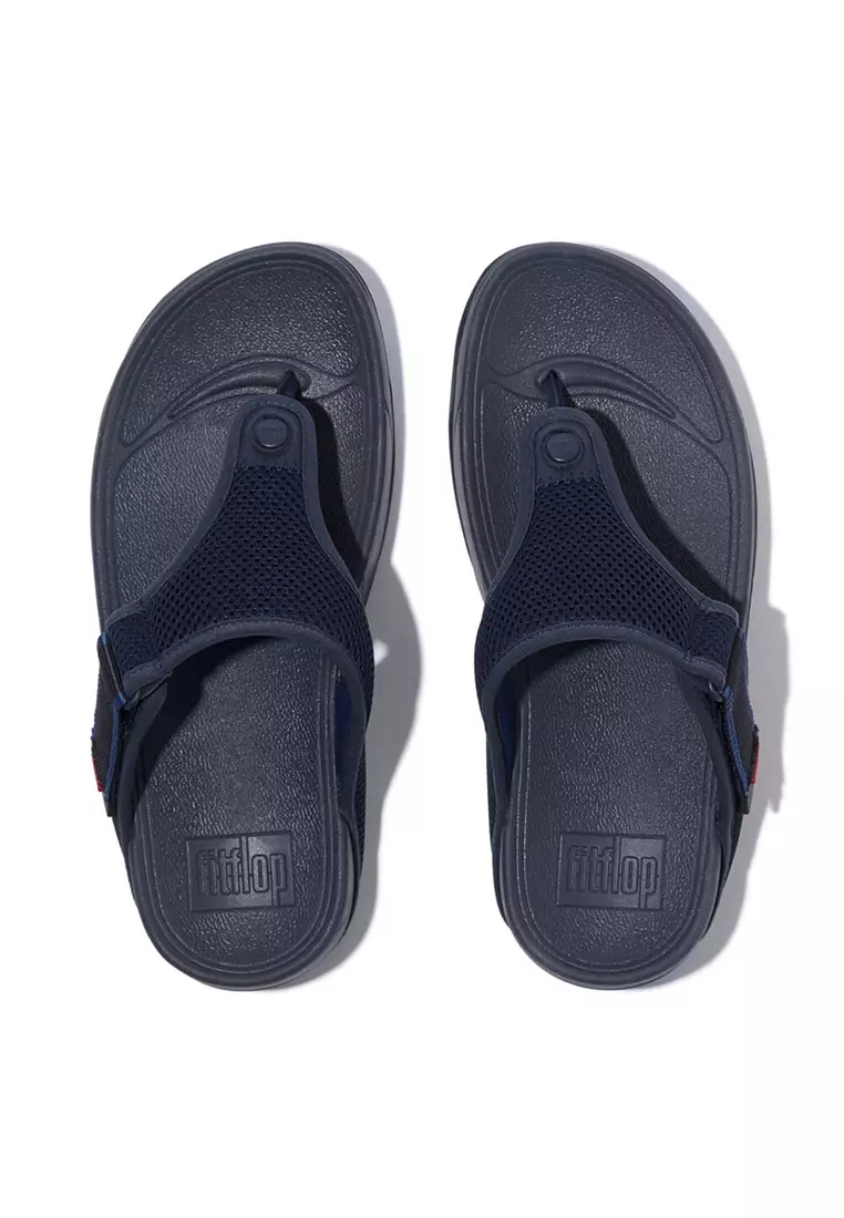 Trakk Mens Adjustable Water-resistant Mesh Toe-post Sandals