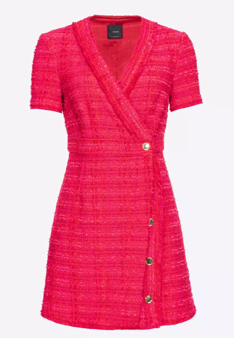 Buy Pinko Patterned tweed mini dress 2025 Online | ZALORA
