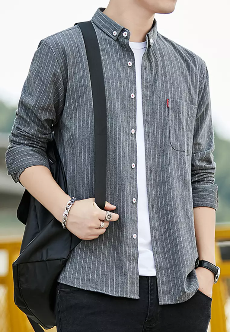 Slim Stripe Long Sleeved Shirt C1620
