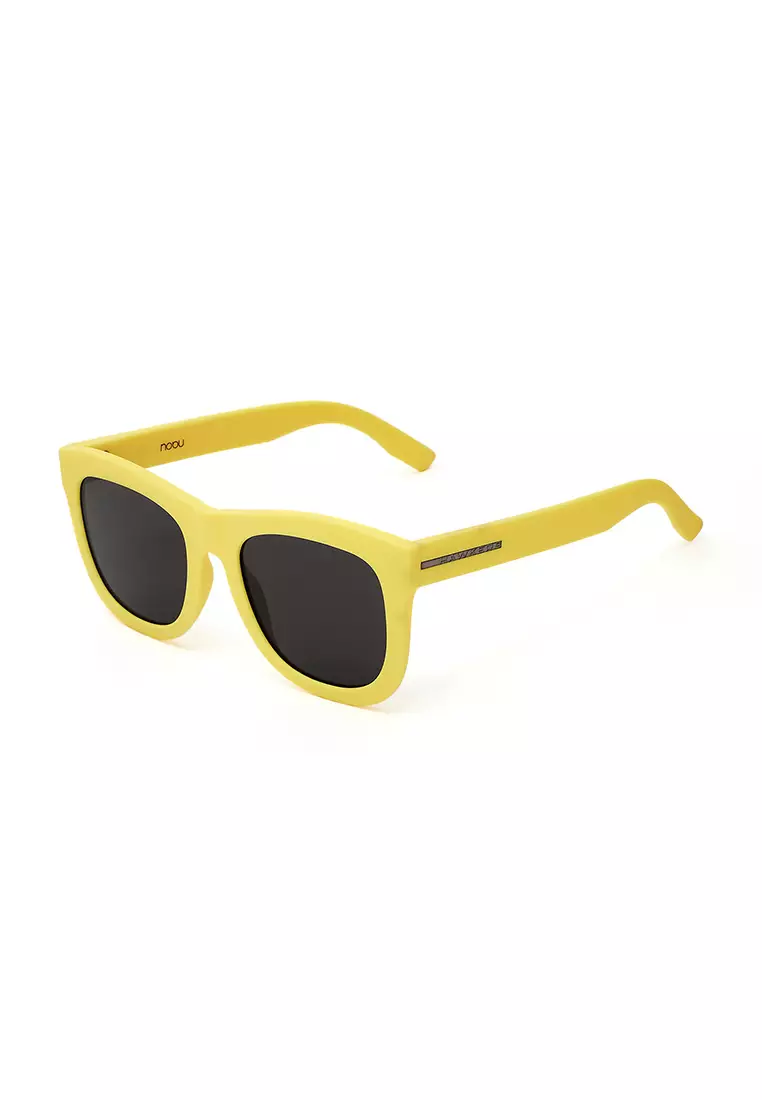 HAWKERS Rubber Yellow Dark NOBU Asian Fit Sunglasses for Men and Women. UV400 Protection. Official Product Designed in Spain