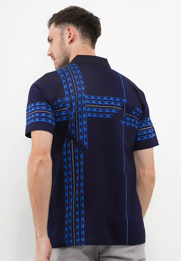 Crocodile DIAMOND 1825 Blue - Kaos Kerah Pria Men Polo Original Relax fit - Katun