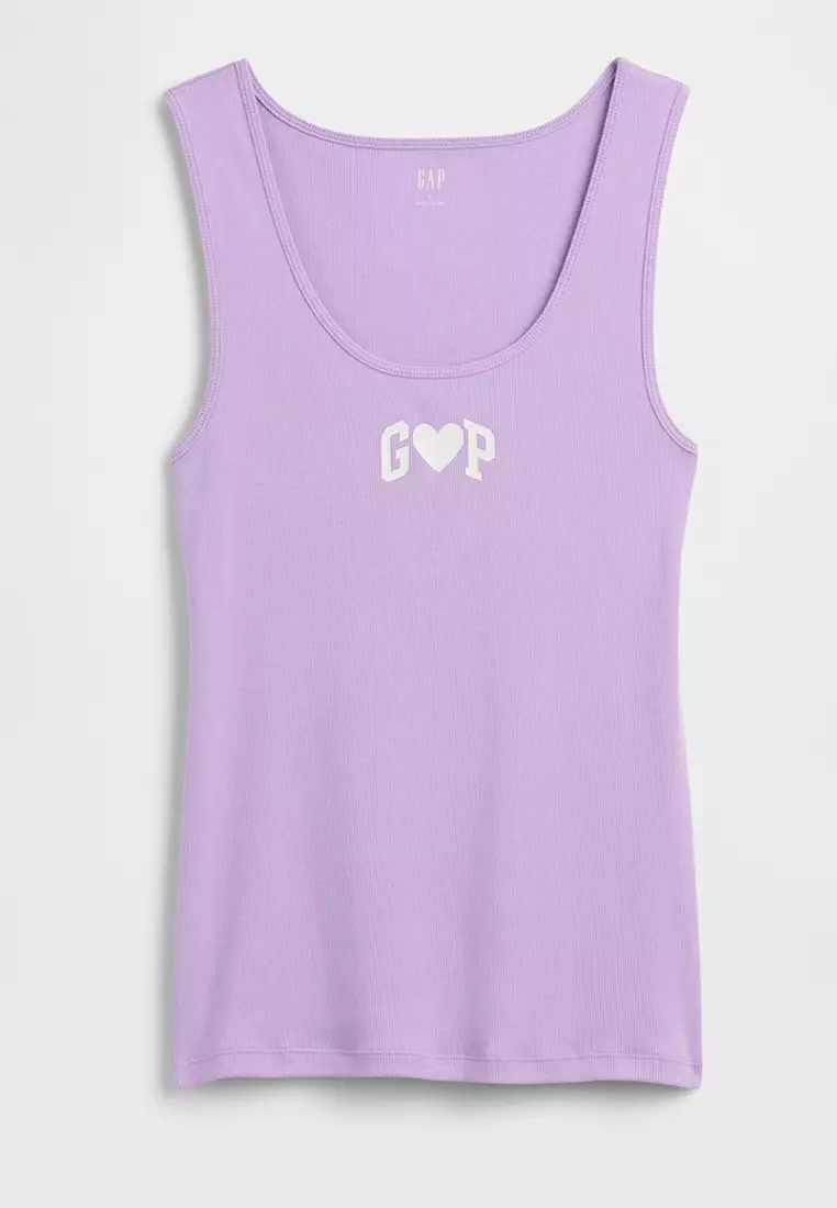 Ribbed Logo Tank Top