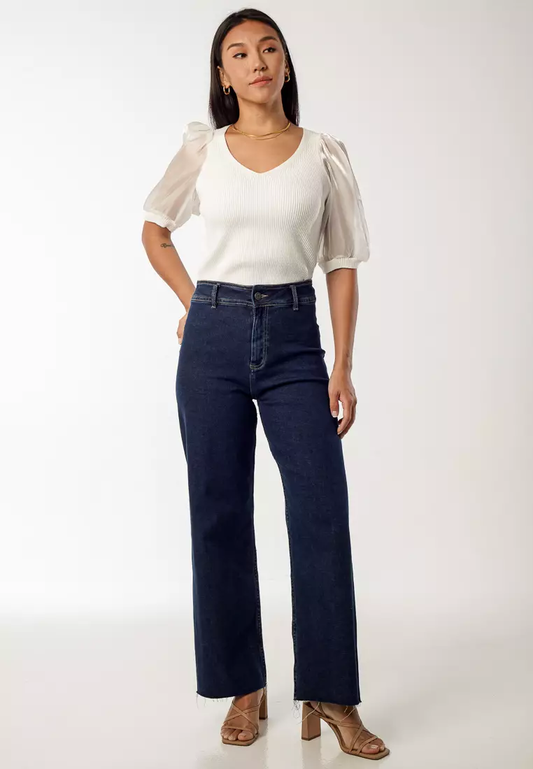 Buy Dressing Paula High-Rise Wide Leg Cut Jeans Online