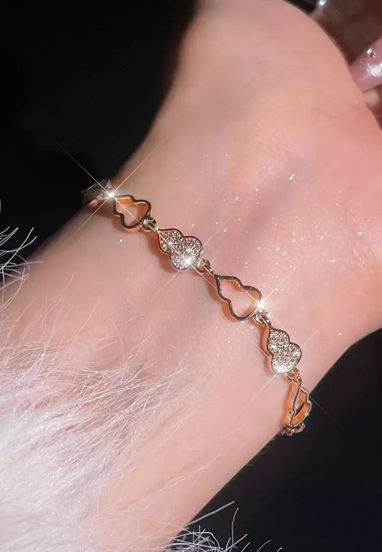 Gelang Wanita Titanium Anti Pudar Korea Fashion Elegan Gelang Cewek Bracelets