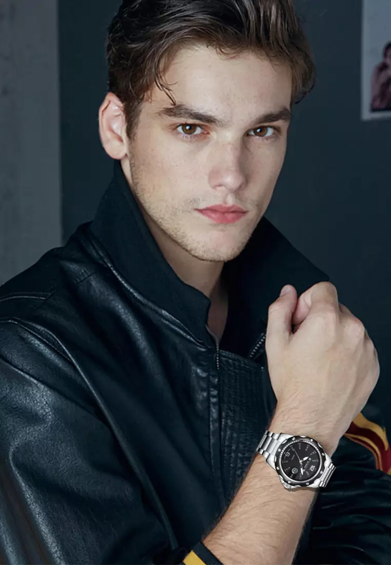 jam tangan pria Biden bisnis fashion sport stainless steel waterproof