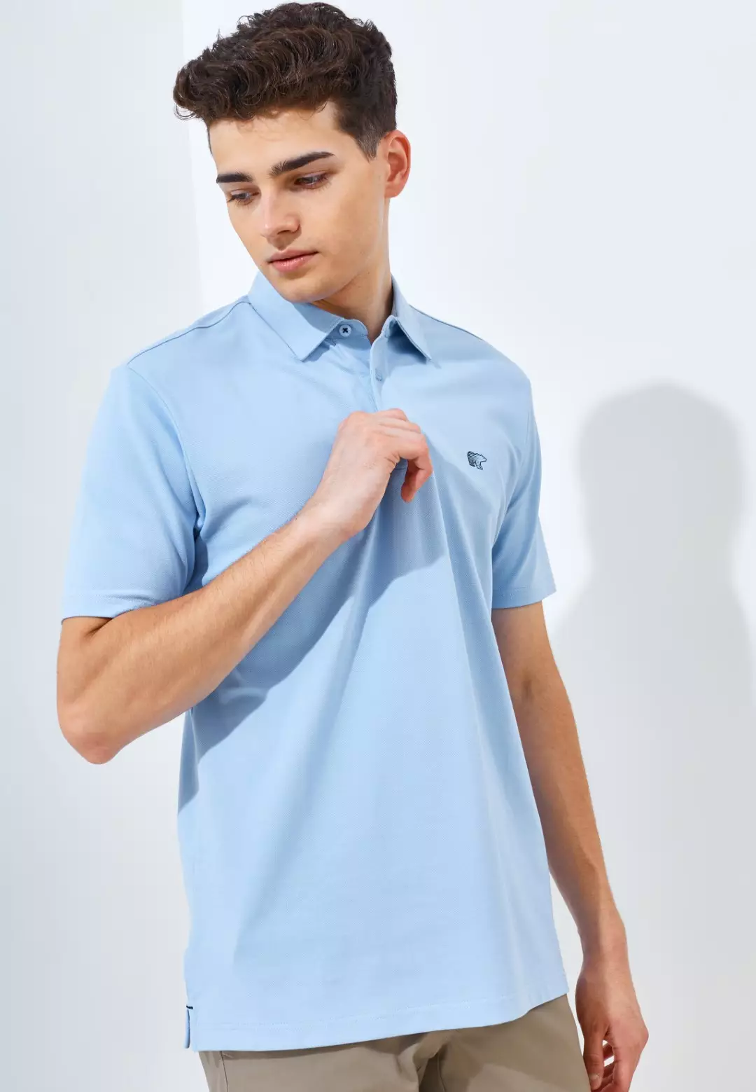 Jack Nicklaus Killian Polo Shirt Pria Regular Fit Light Blue