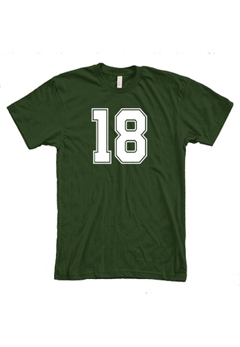 MRL Prints green Number Shirt 18 T-Shirt Customized Jersey 7F302AA414FC81GS_1