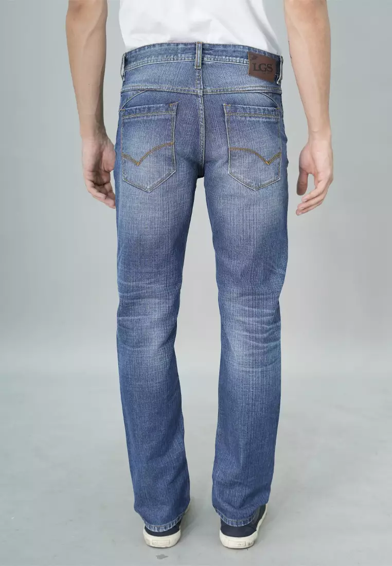 LGS - Celana Panjang Jeans - Premium - Stretch - Biru - Slim Fit - JPF.209.P103.A673.C