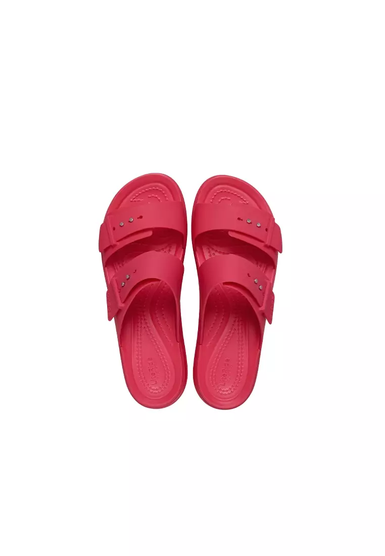 Women's Brooklyn Buckle Low Wedge In Digital Raspberry