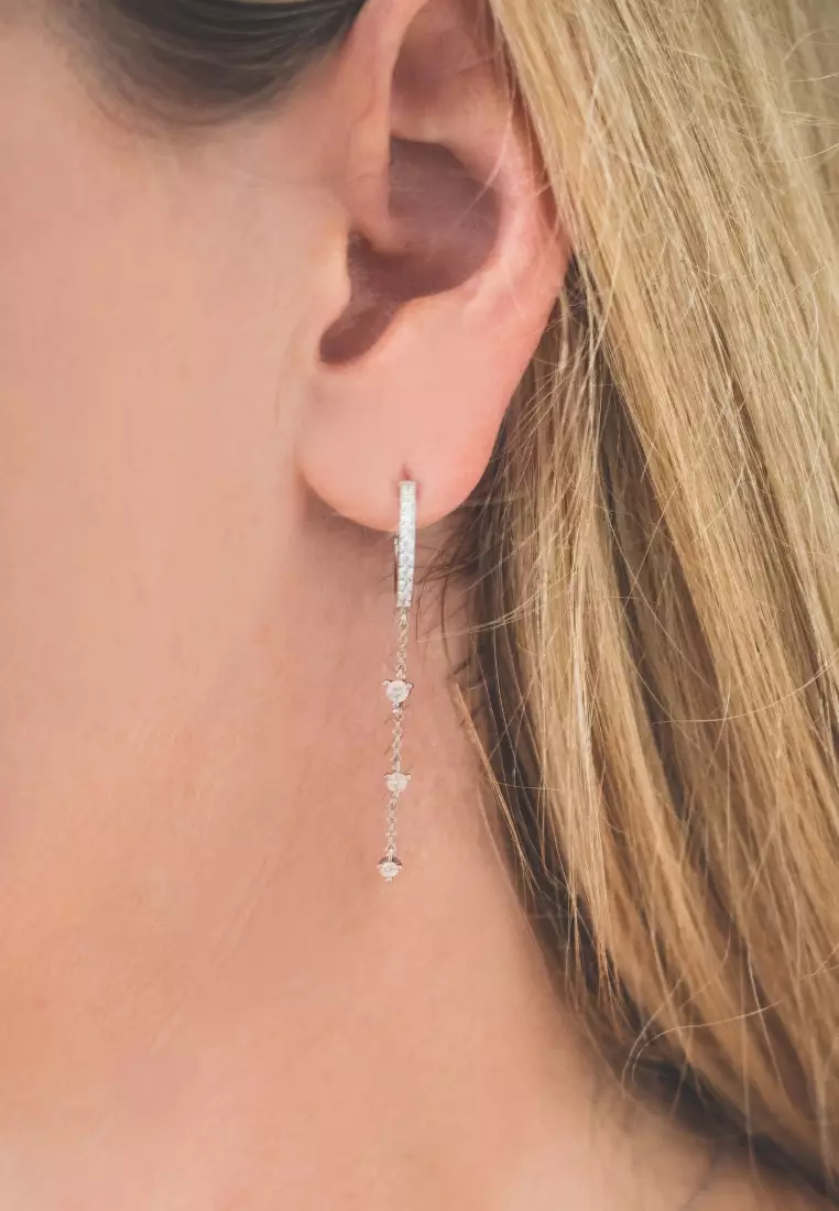 Buy GEORGINI GEORGINI HEIRLOOM LOVED EARRINGS SILVER 2024 Online