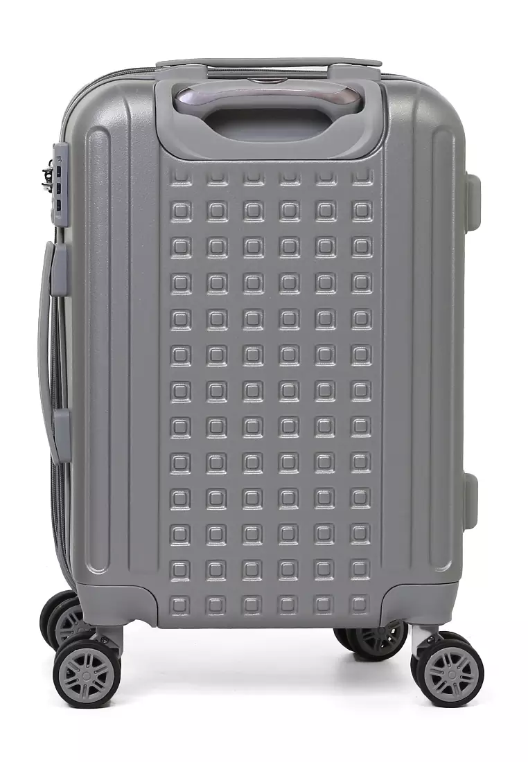 Carlton Koper Hardcase TSA Lock Unisex Size 20 Inch Suitcase Large Compartment Expander Zipper Material Polycarbonate ORIGINAL - Gray