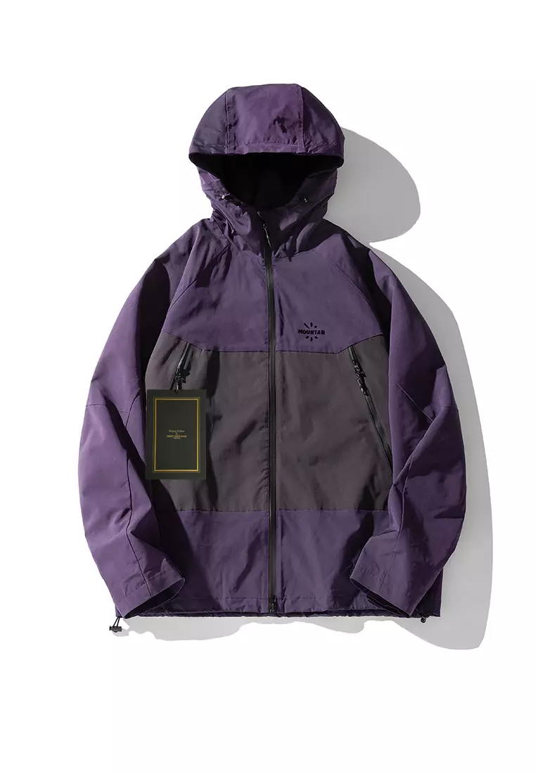Purple windbreaker sale