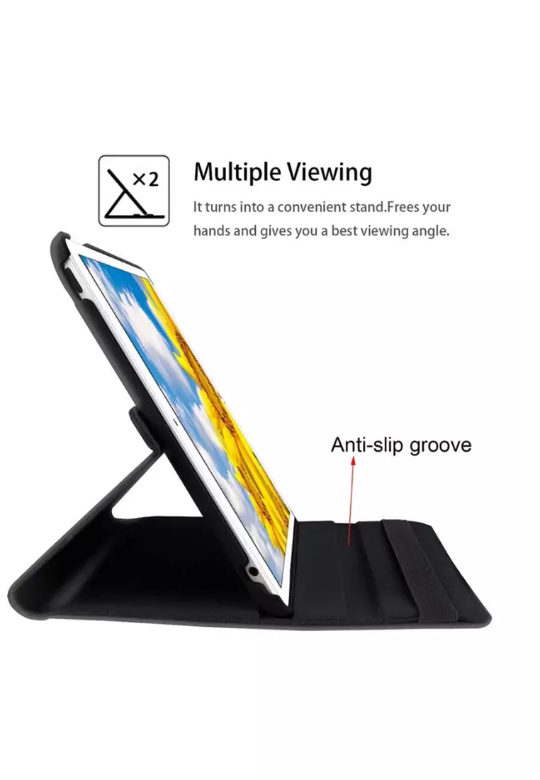 Buy MobileHub Samsung Tab A8 2019 Rotate Leather Case Red 2025