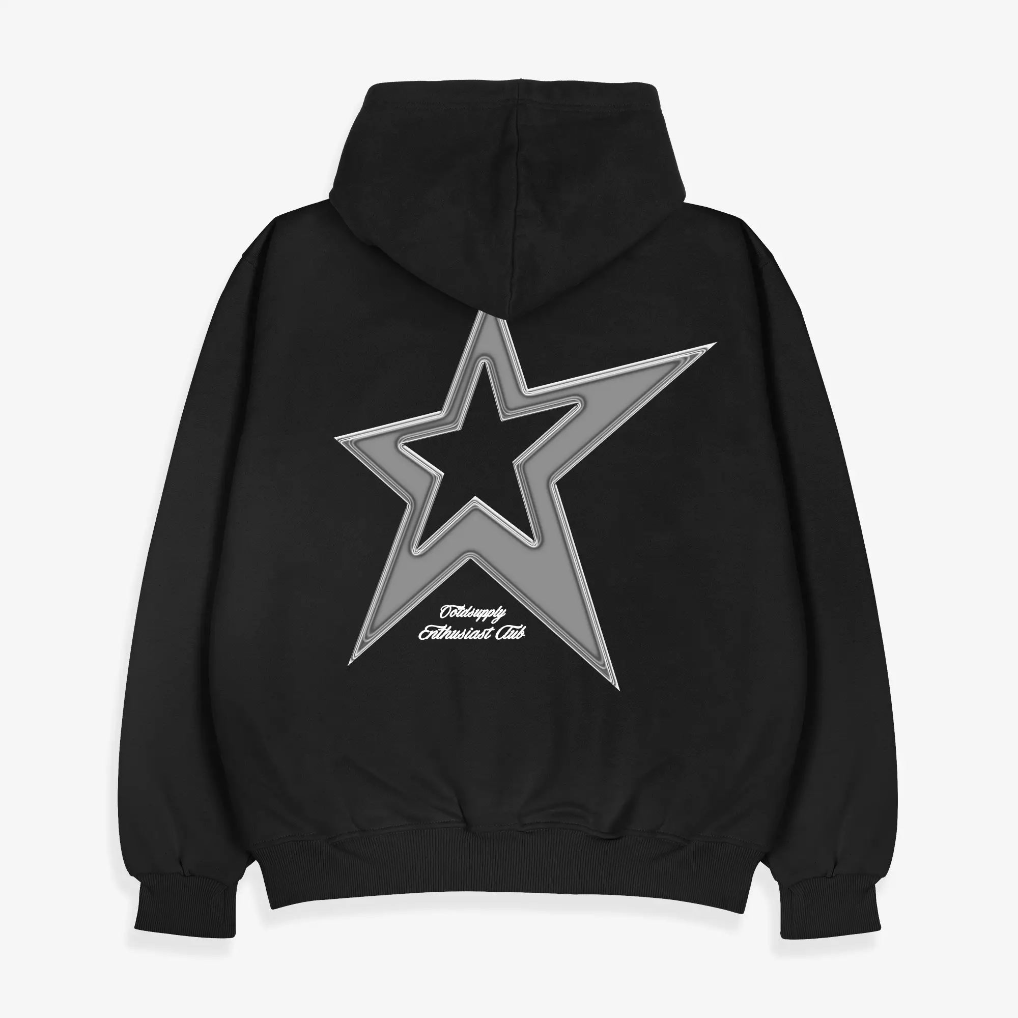OOTDSUPPLY - Pullover Hoodie Alpha Star Benhur & Black | Pria & Wanita HD068