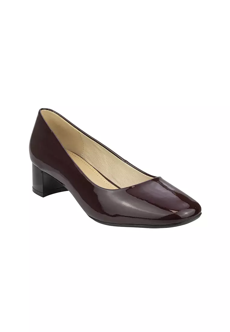 Florsheim PANDORA Square Toe Block Heel Burgundy