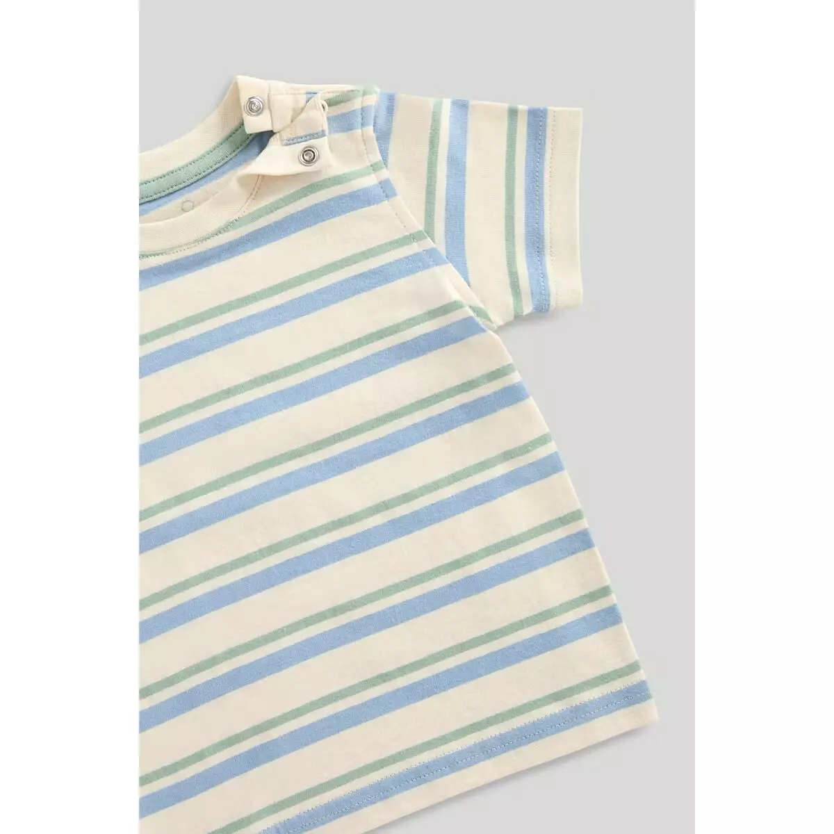 Mothercare Denim Dungarees and T-Shirt Set - Set Baju Bayi Laki-laki (Biru)