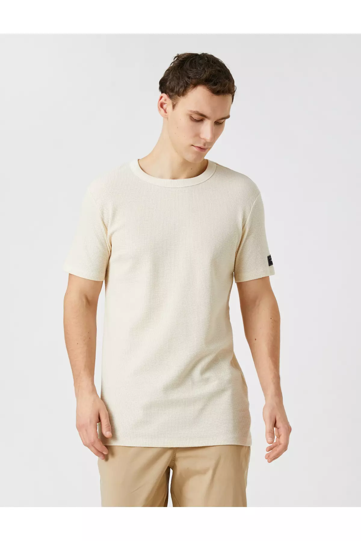 KOTON Basic Textured T-Shirt 2024, Buy KOTON Online