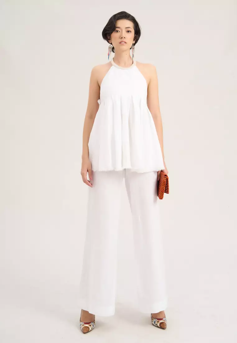 White Linen Trousers