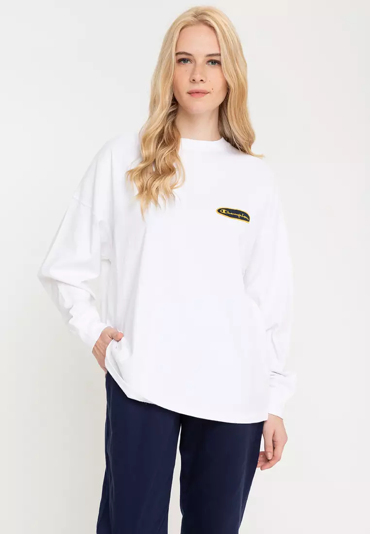 Women's champion long sleeve t shirt on sale