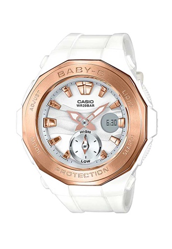 Buy Casio Casio Baby G Rose Gold And White Resin Watch Online On Zalora Singapore