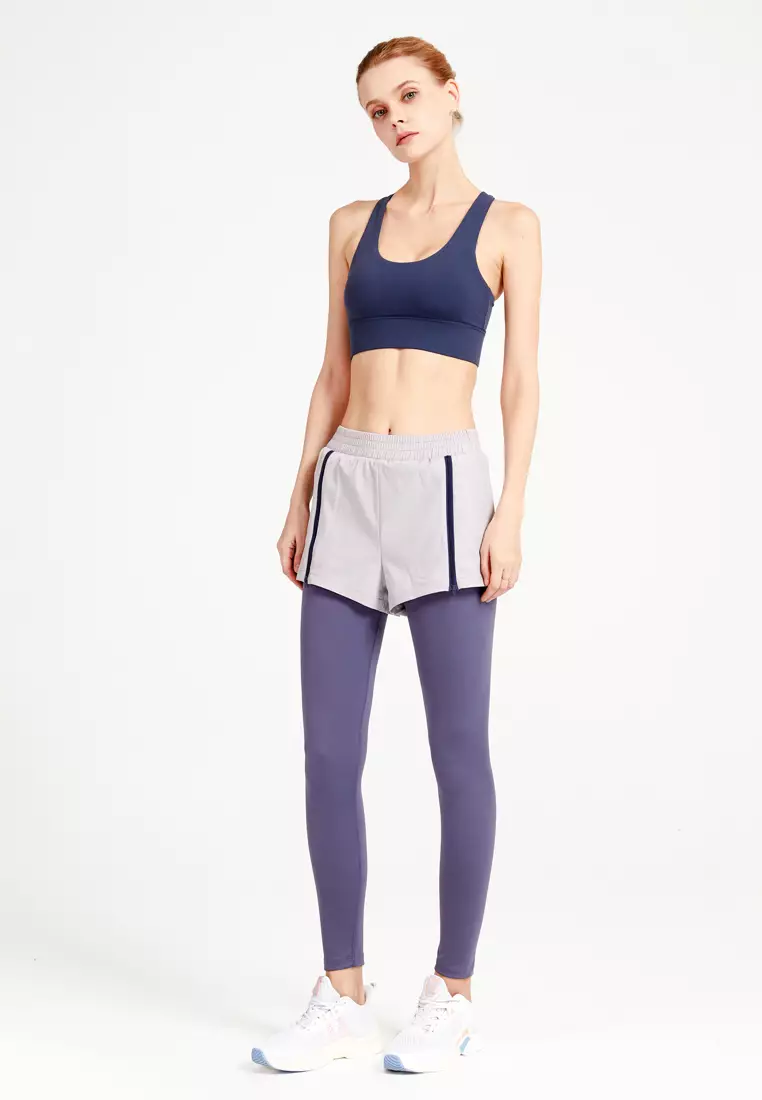 Buy HAPPY FRIDAYS Sport Yoga Shorts Over Tights DK-JSK26 in Purple 2024  Online