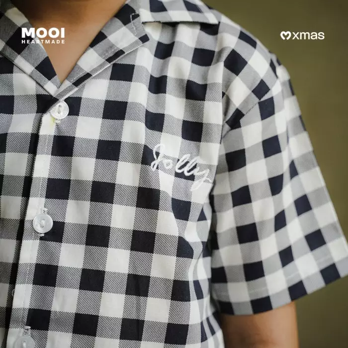 Mooi Kemeja Anak Laki - Laki Christmas Collection Gama Shirt - Red