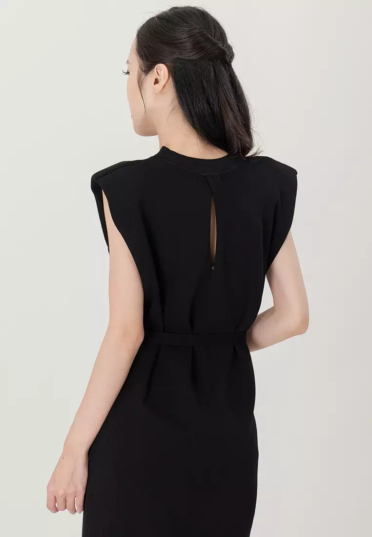 Plain black clearance casual dress