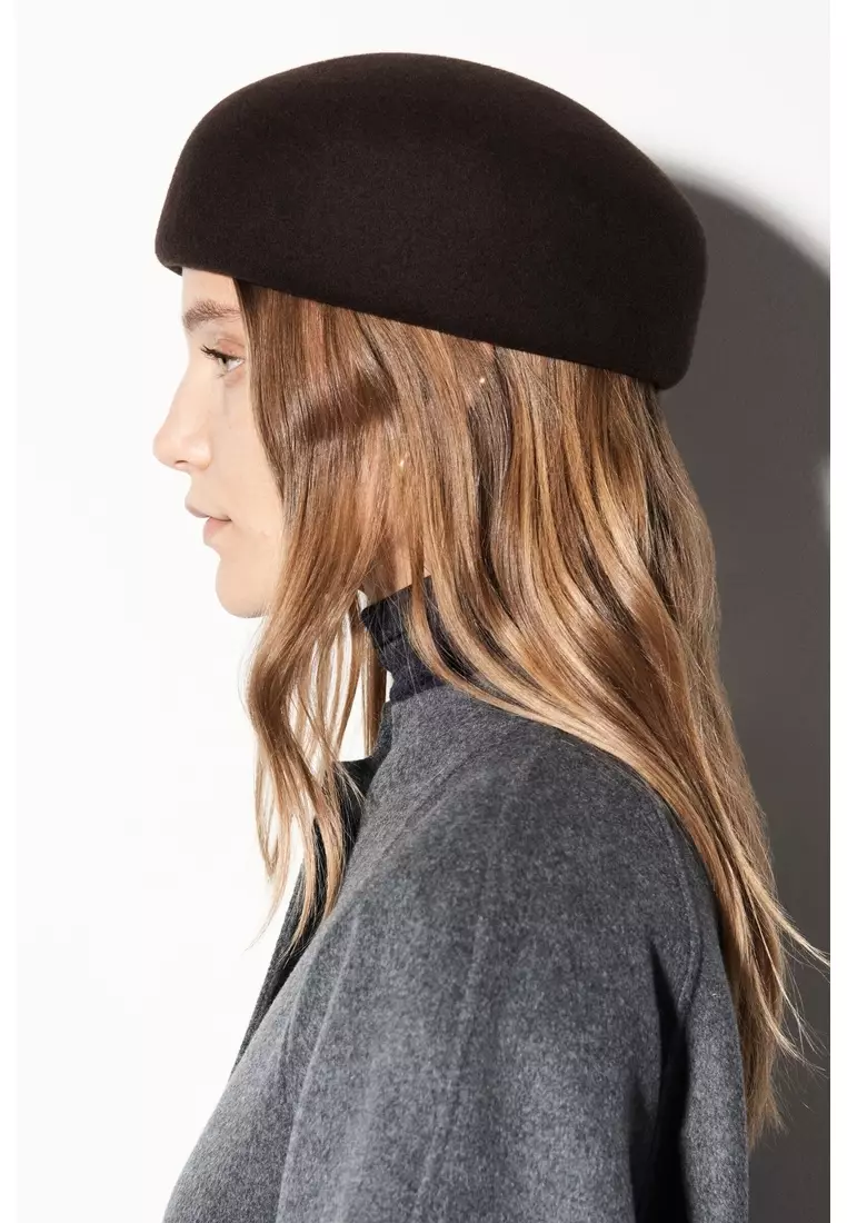 SCULPTED WOOL BERET
