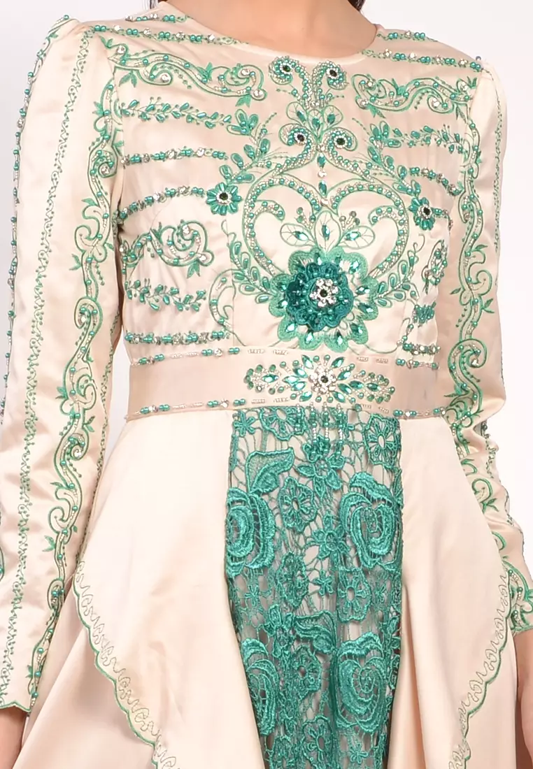 Bibiq Gamis Brokat Satin