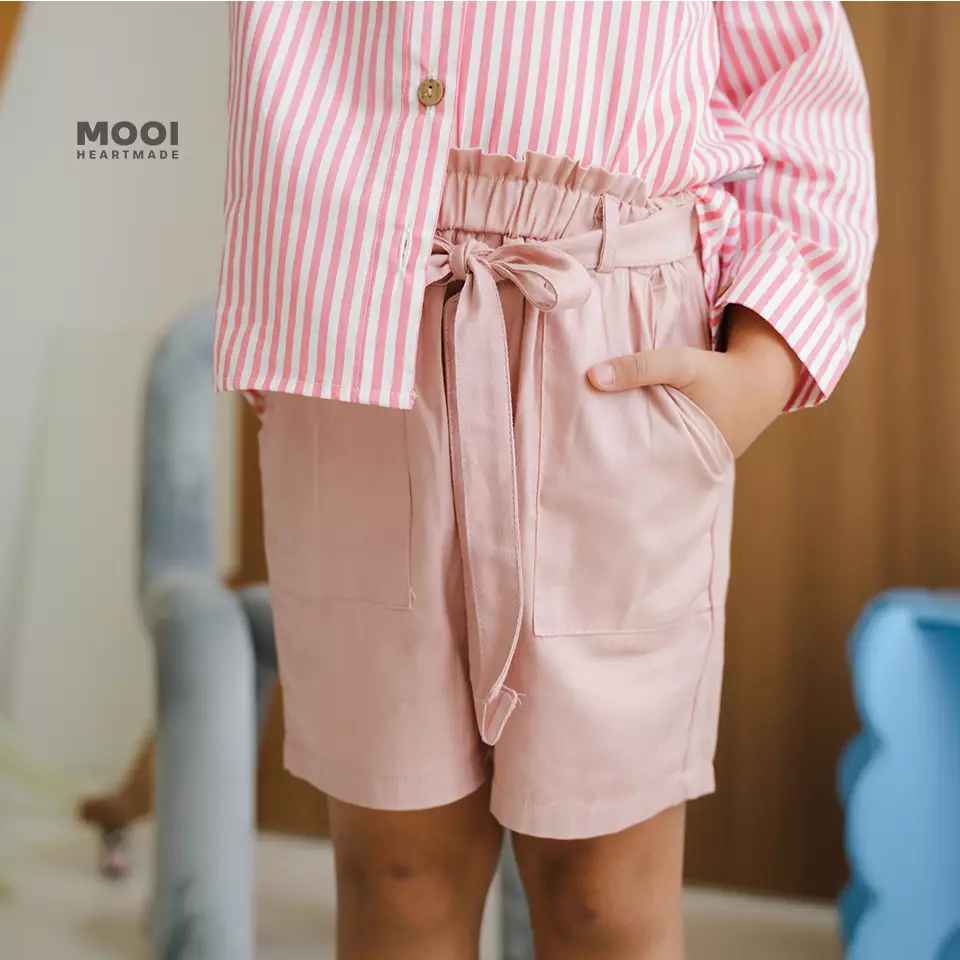 Mooi Celana Pendek Anak Perempuan Irene Short Pants - Dusty Blue