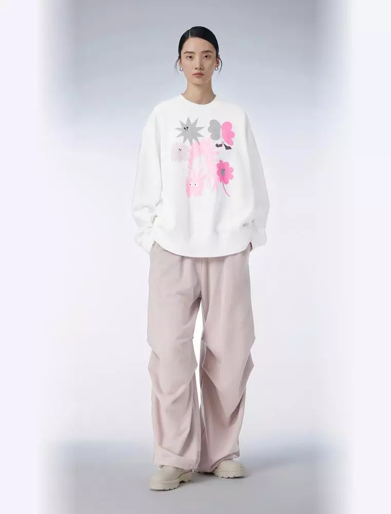 長袖印花套頭衛衣