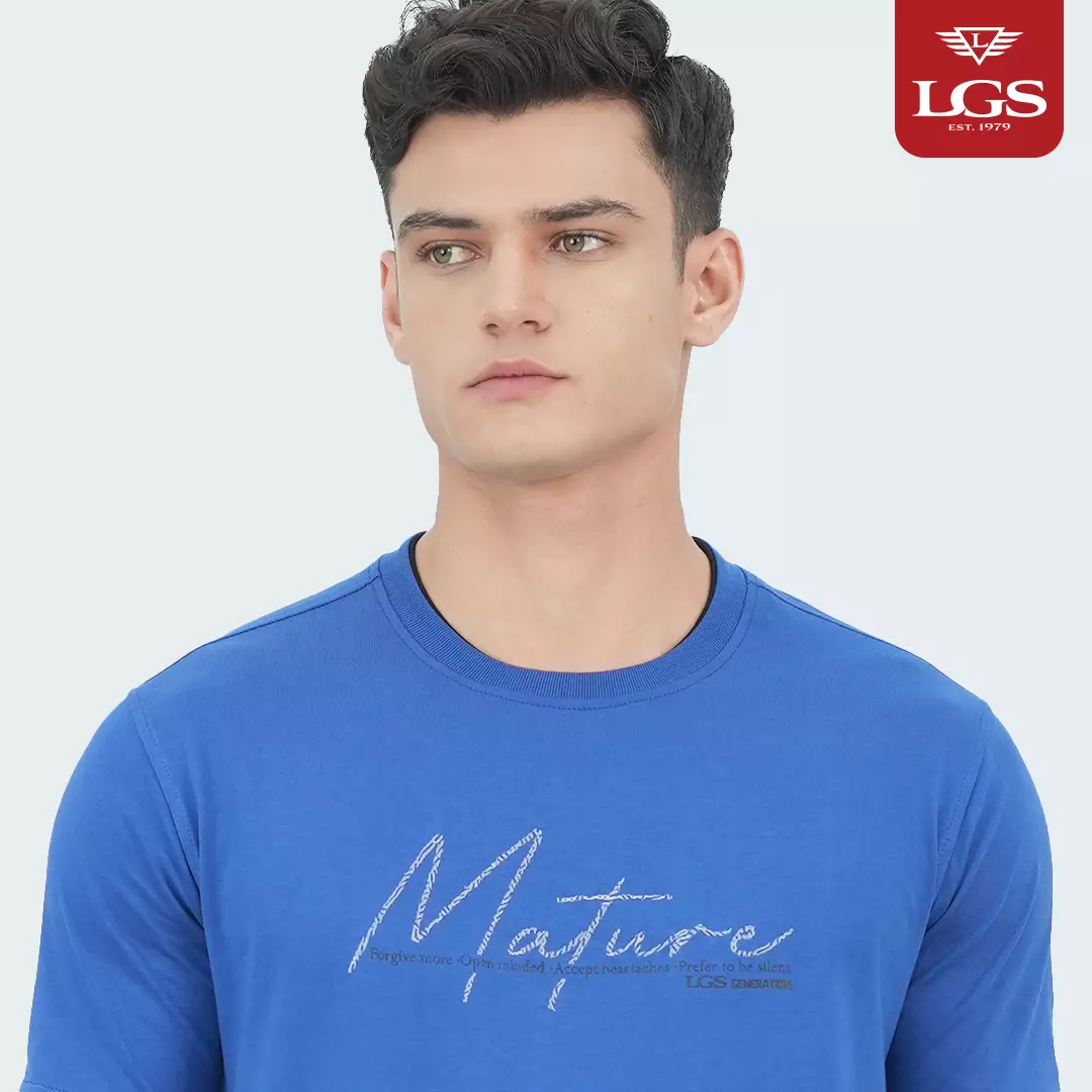 LGS - Fuxo Collection - Kaos Pria - T-Shirt Cowok - Gambar Sablon - Multi Warna - Slim Fit - JTS.322