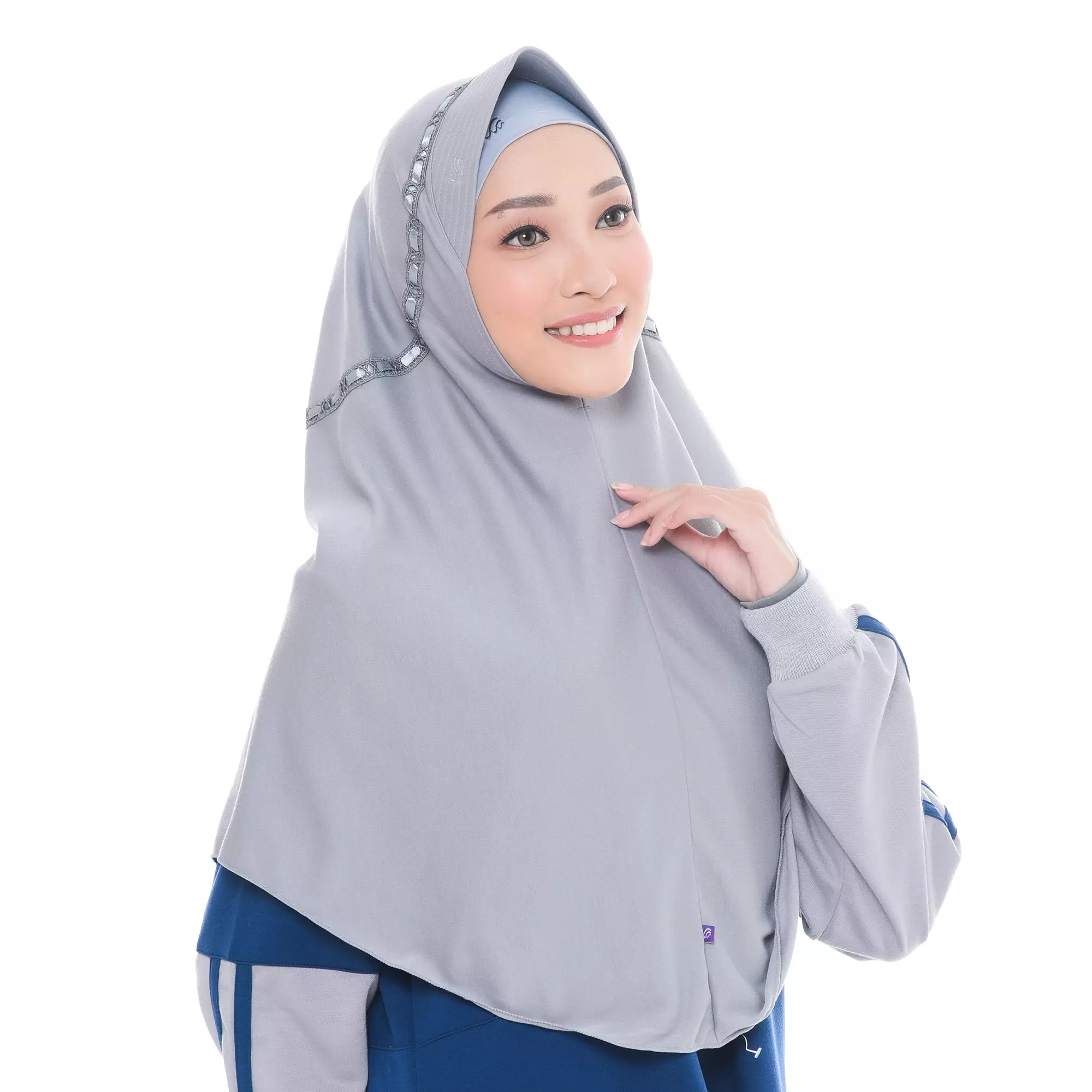 RABBANI - Kerudung Sekolah Instan Hemy KAA XL - Wild Dove