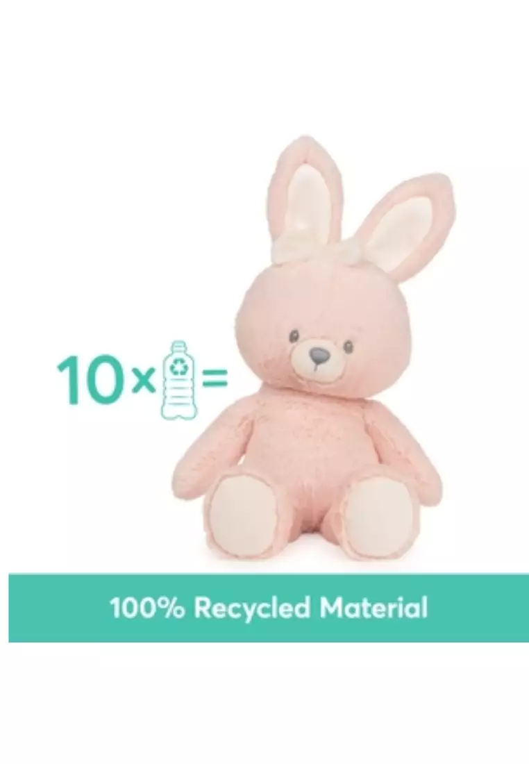 Gund Recycled Bunny, Pink Plush Toy, 13 IN