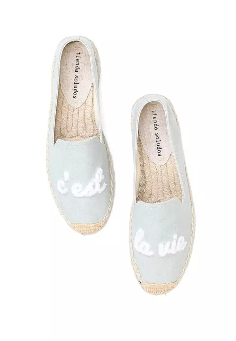 Discount on The Lounge Edit  shoes - SKU: Huguette Espadrilles - Green