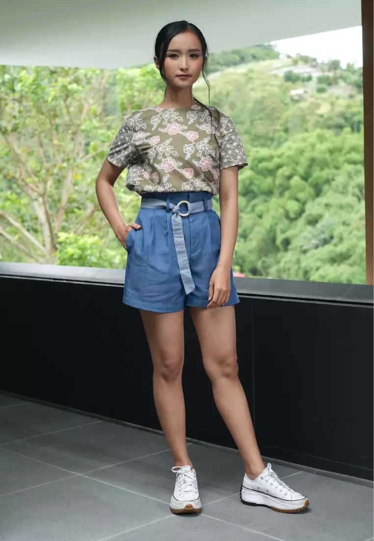 Nuria Denim Short Dark