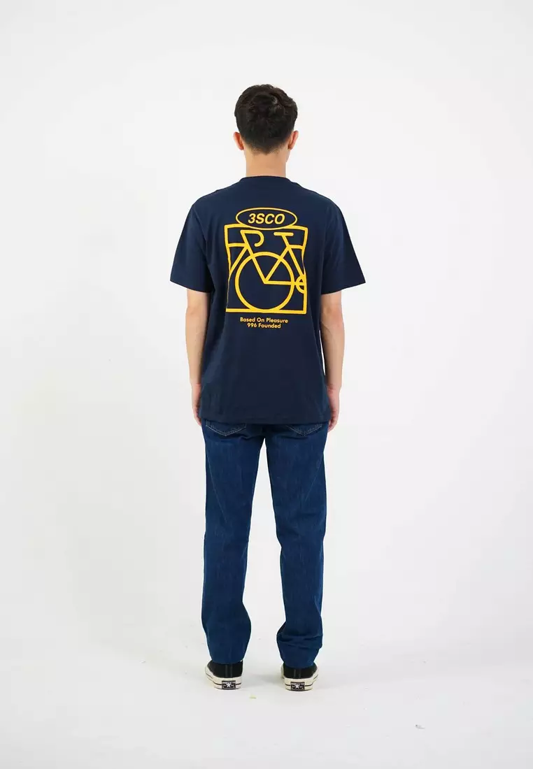 3Second Men's T-Shirt Short Sleeve Regular Fit Cotton Jorie OL-C960125