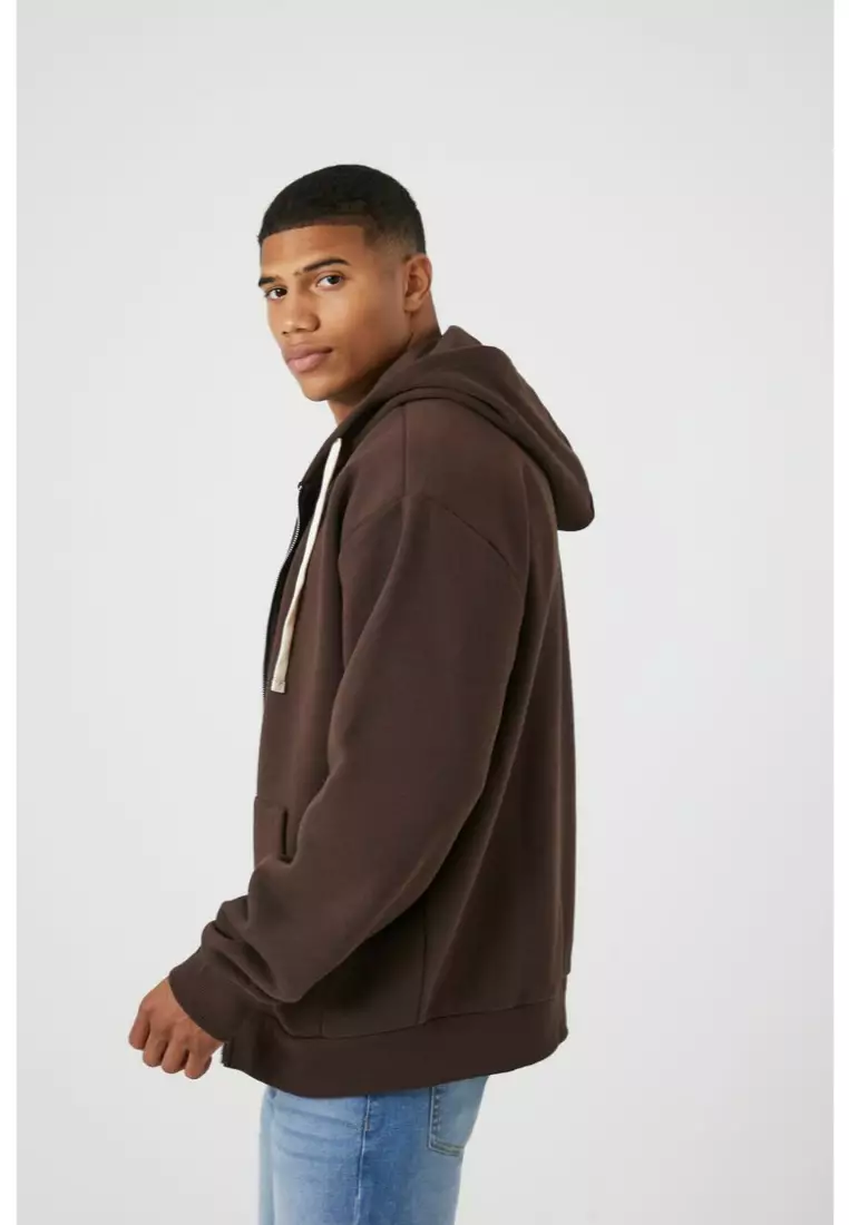 Drawstring zip up hoodie new arrivals