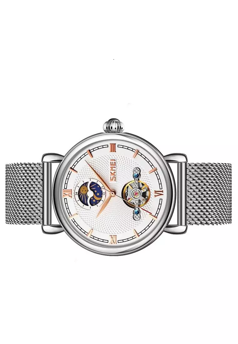 Jam Tangan Casual Analog Pria Waterproof Strap Tali Material Stainless Steel ZS27 ORIGINAL