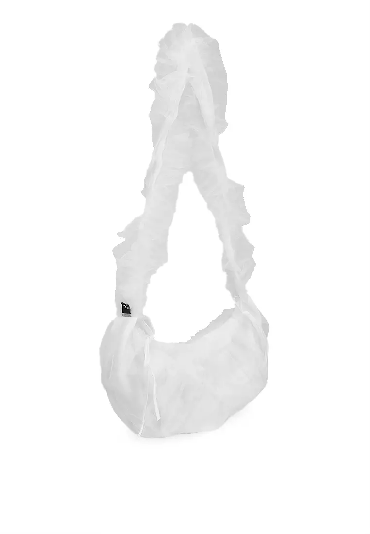 Drawstring Satin Crossbody Bag