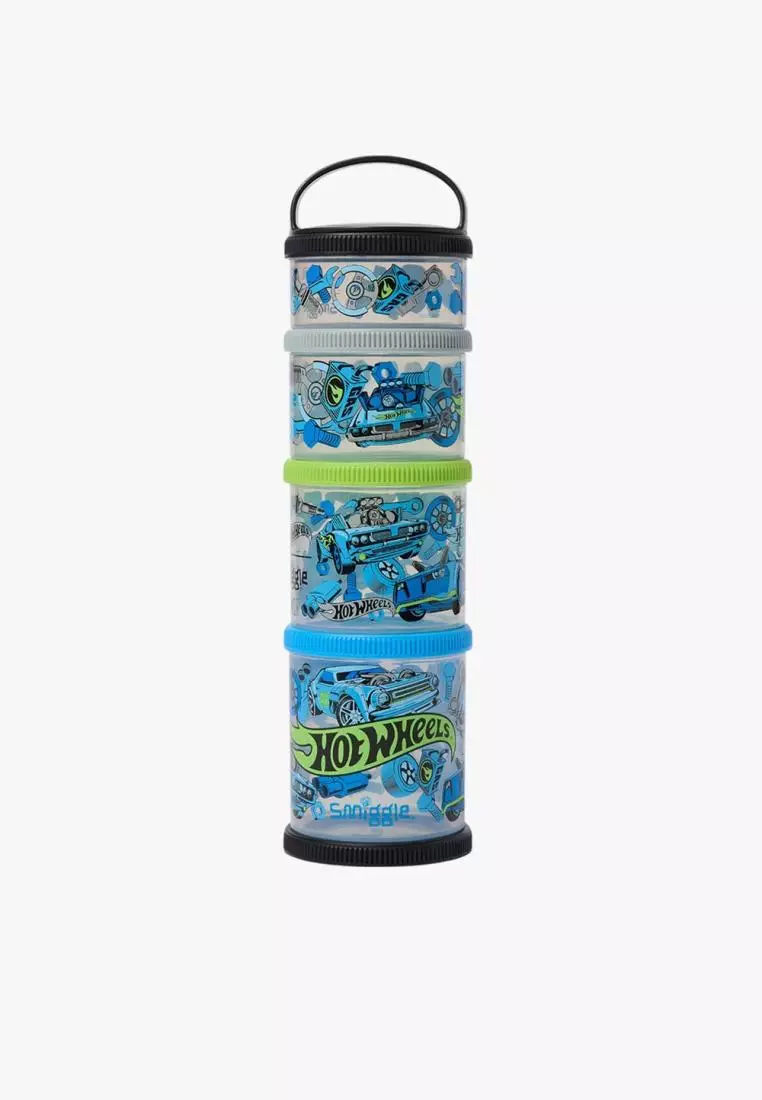 Jual Smiggle Hot Wheels Large Snack And Stack Containers X4 Original ...