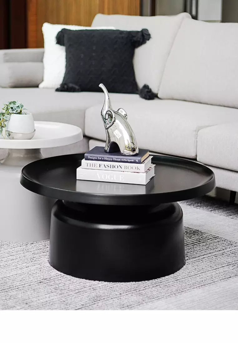 Buy Joy Design Studio Astrid PWC Metal Frame Round Coffee Table Black