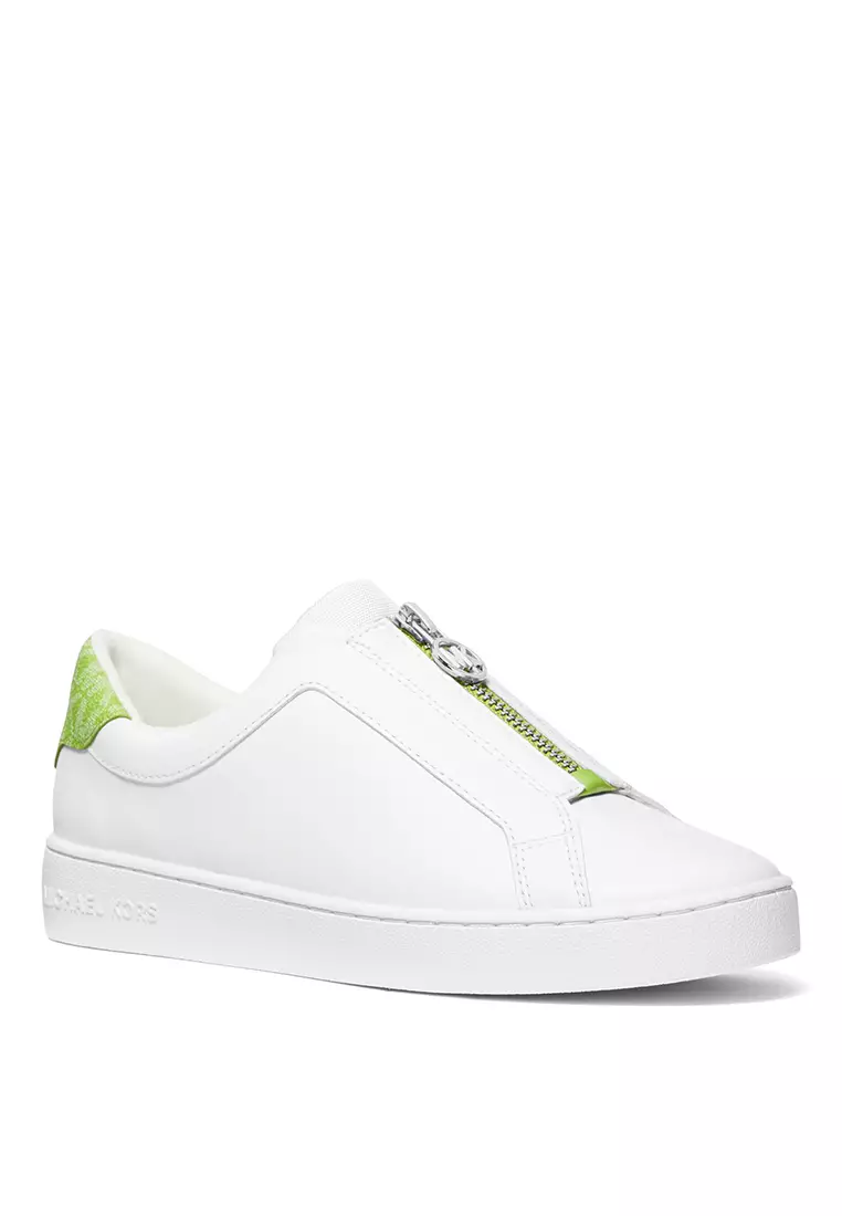 Buy Michael Kors Keaton Leather Zip-Up Sneakers 2025 Online