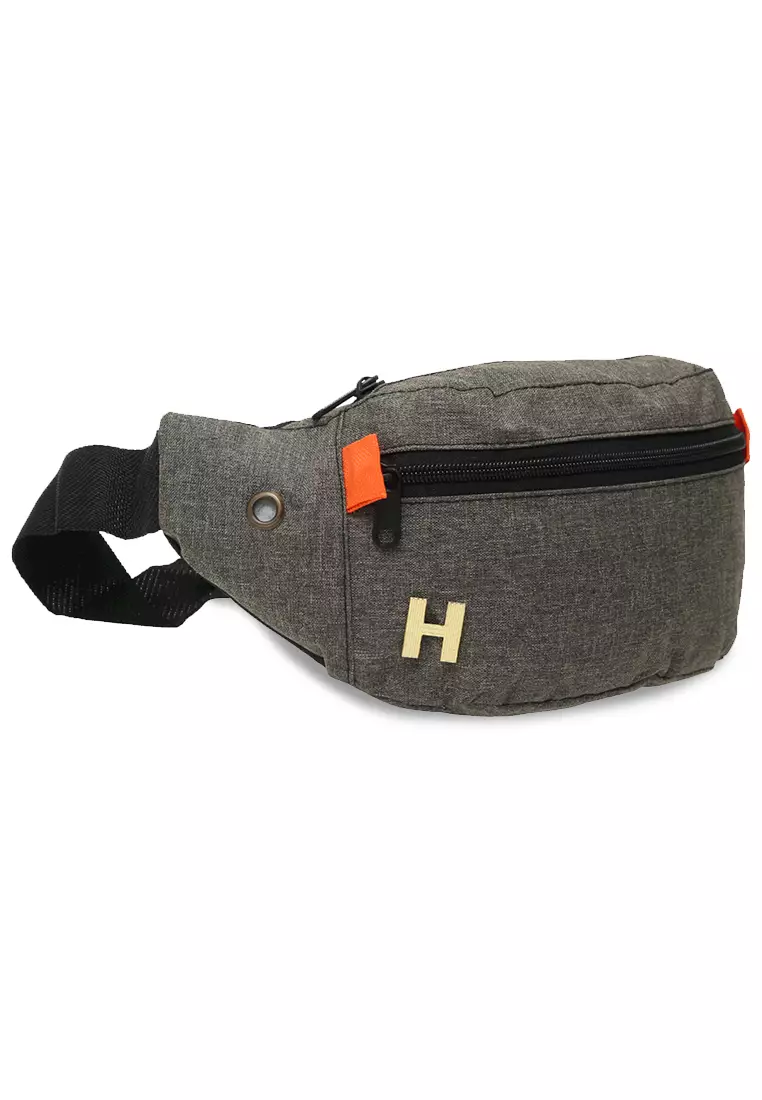 Cirillo Tas Selempang Anak Pria Simple Design Kids Waistbag Material Denim ORIGINAL - Light Brown
