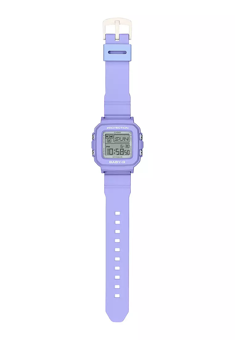 Jam Tangan Wanita Casio Baby-G BGD-10K-6D BABY-G＋PLUS Purple Resin Band