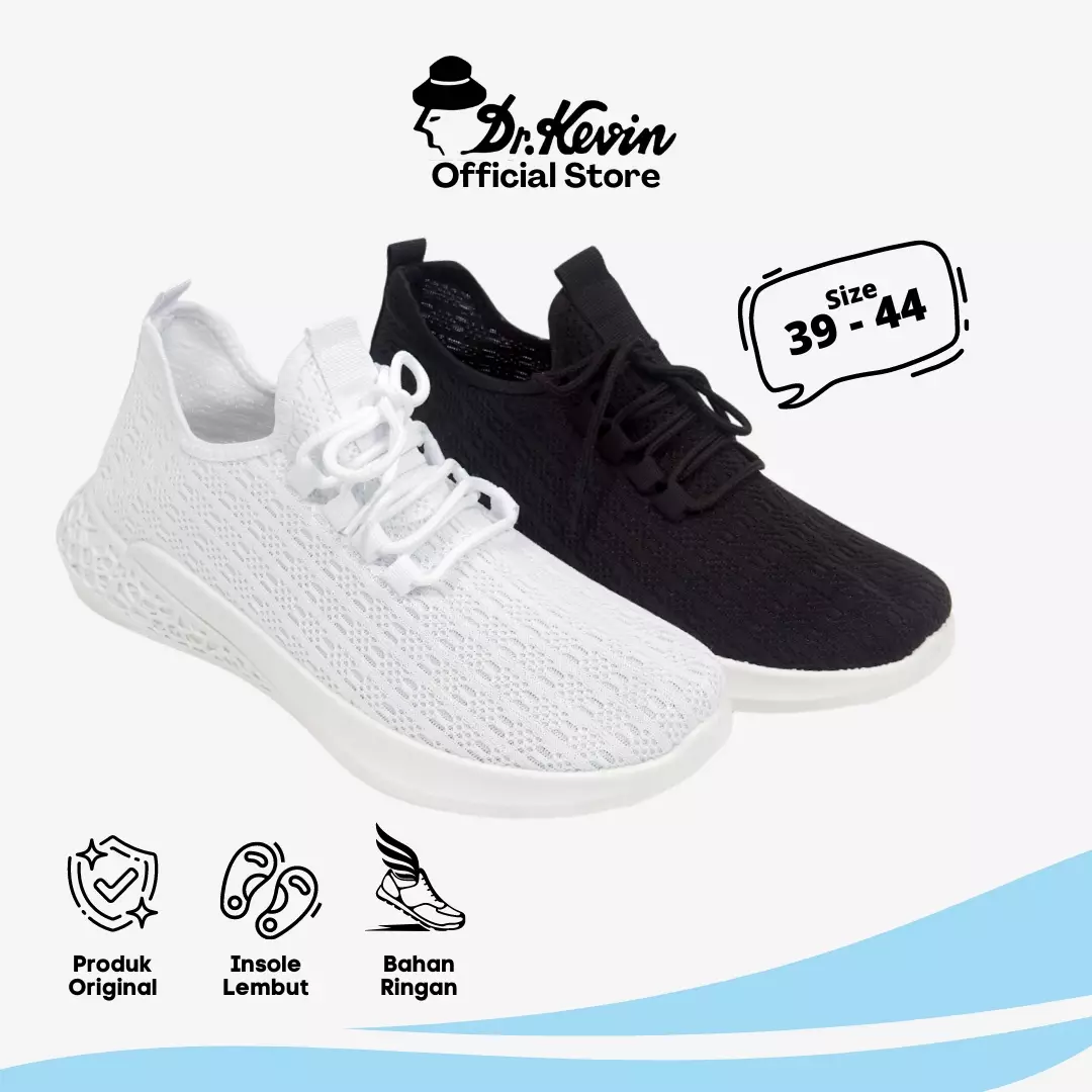 LIMITED STOCK Dr. Kevin Sepatu Sneakers Sport Olahraga Kets Pria Flyknit 889-065