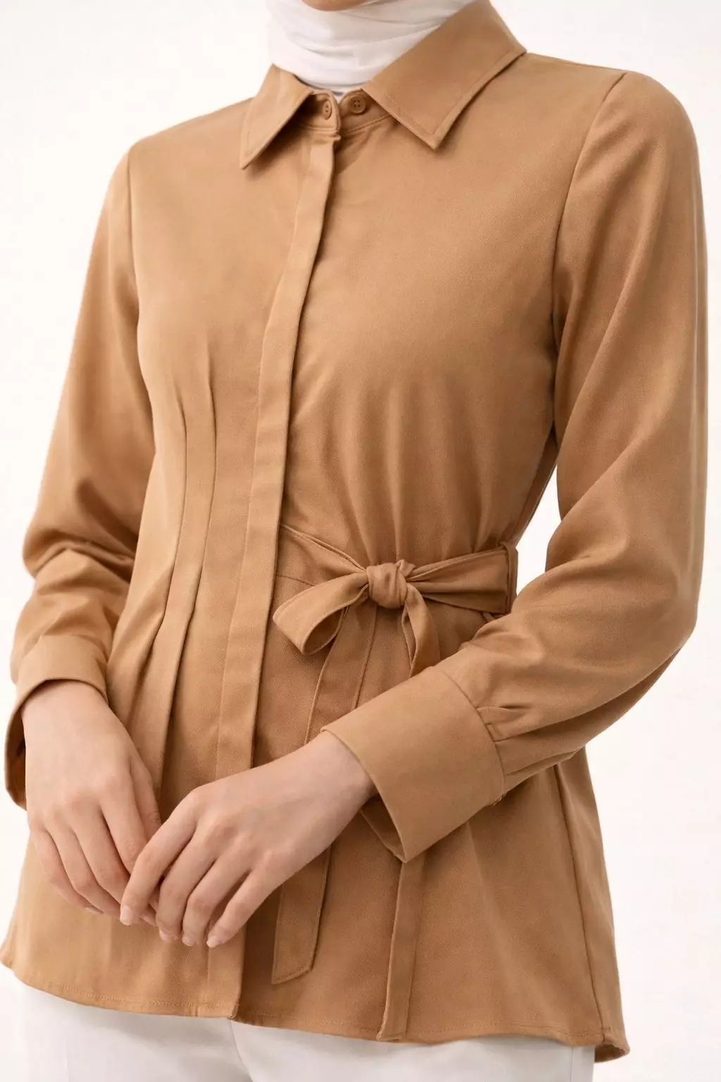 Nadina Blouse In Beige