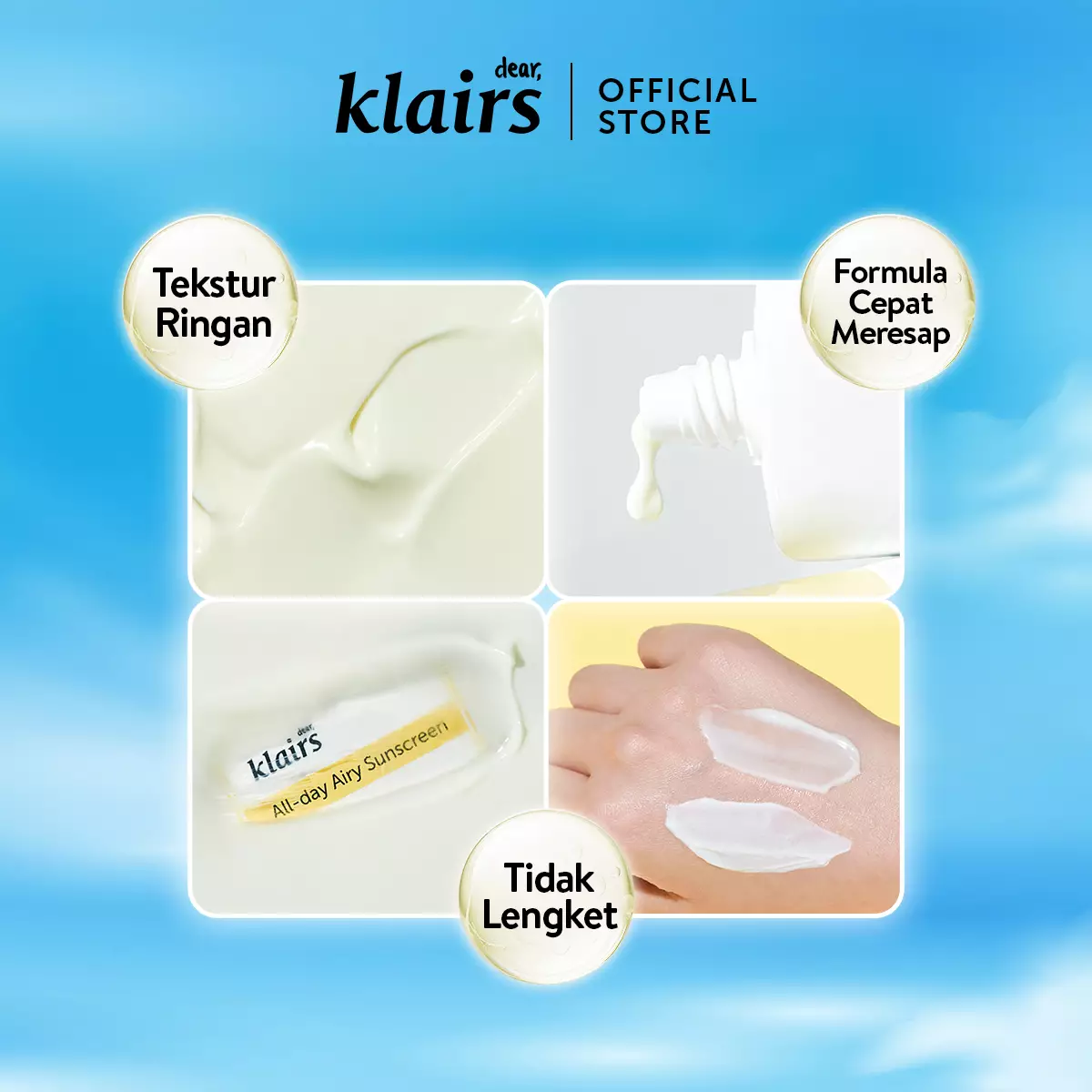 Dear Klairs All-Day Airy Sunscreen SPF50+ PA++++ 50G
