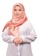 FATIMÉ orange and yellow Satin Square Hijab Tassle (Salmon) C0A51AA253AAD4GS_1